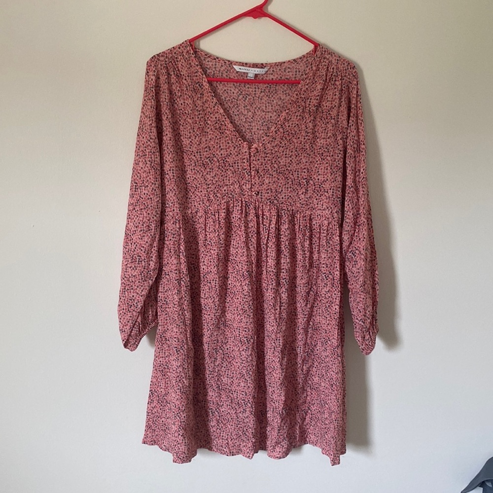 Long sleeve babydoll style dress